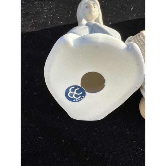 Cream & Blue Hummel Nativity Set 5" Scene 3 Piece Set Porcelain Baby Jesus -S86 - Picture 13 of 13